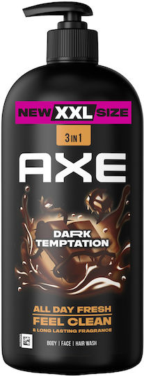 Axe Dark Temptation Bubble Bath for Men with AHA and Chocolate Scent 900ml