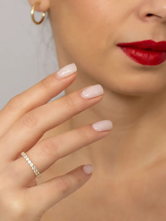 Women's Ring with Zircon from 9K Gold