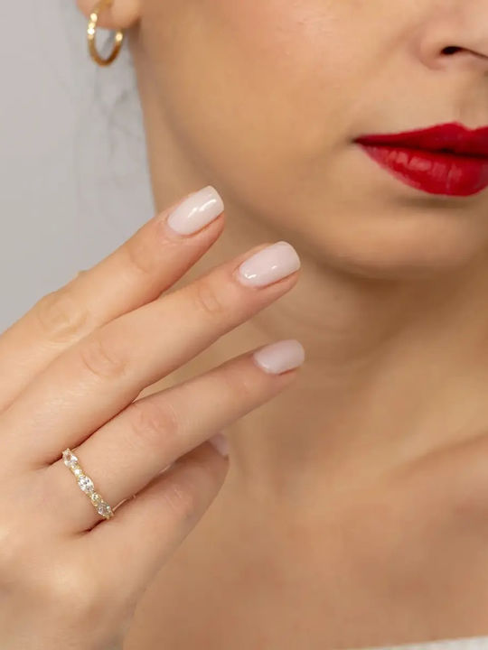 Women's Ring with Zircon from 9K Gold