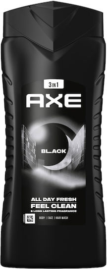 Axe Black Bubble Bath Gel For Men With Glycerin & Woody Scent 400ml
