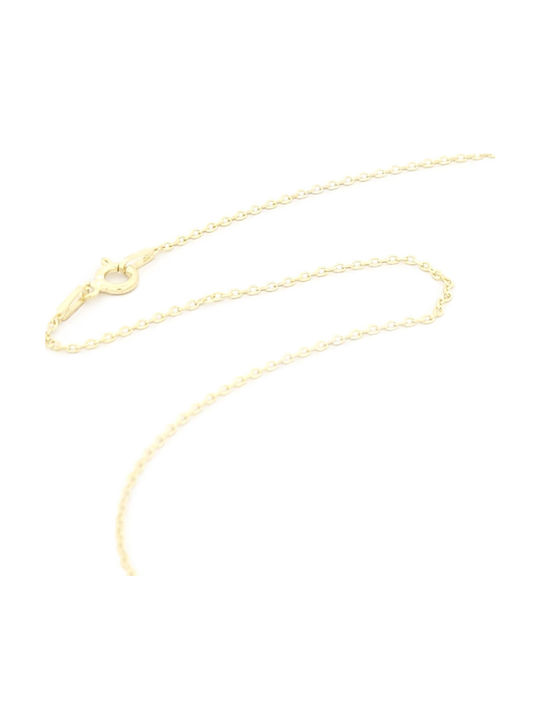 Women's Cross from Gold Plated Silver with Chain