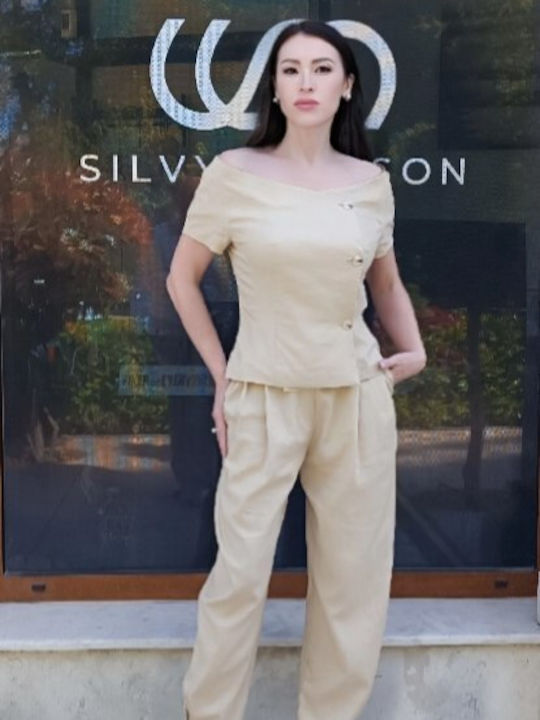 Silvy Rowson Sacou Dama Scurt Bej