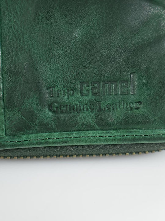 Large Leather Women's Wallet Green