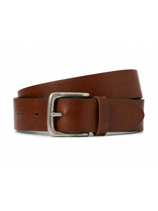 Jack & Jones Curea bărbătească din piele maro Jack & Jones Curea bărbătească din piele maro