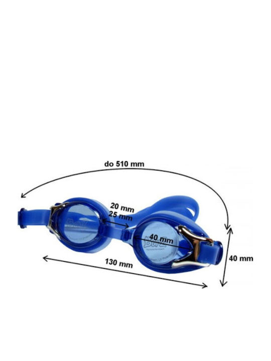 Banz Kids Swimming Goggles with Anti-Glare Lenses Black