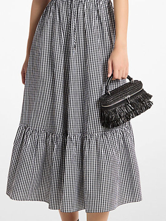 Sommer Midi Slip Dress mit Rüschen Kleid