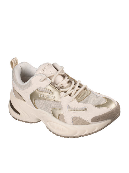 Skechers Uno Flatforms Sneakers Μπεζ