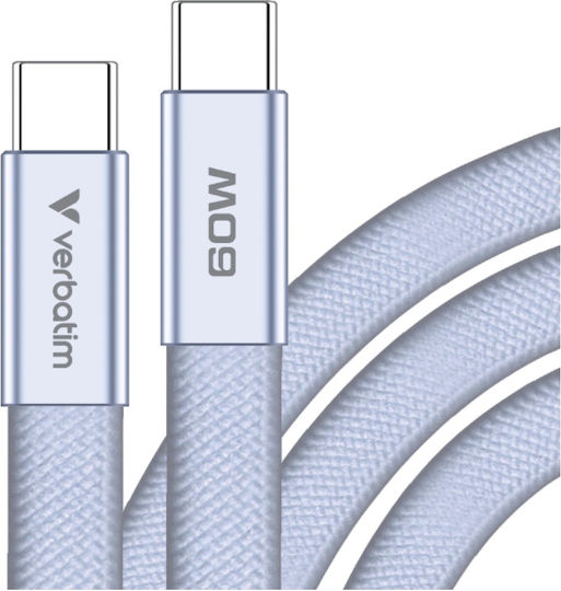 Verbatim USB 2.0 Kabel USB Typ-C männlich - USB-C 60W PD Lila 1,2m 30275