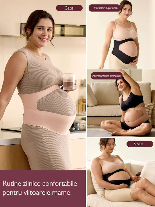 Momcozy Maternity Belt Abdominal Weight Support Black Xl