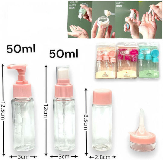 Sticluțe de călătorie din plastic 3 buc