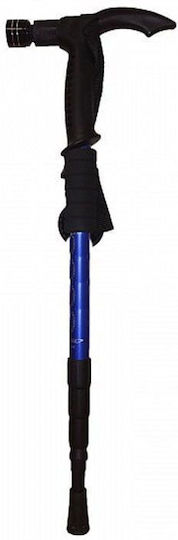 Foldable Walking Stick Hiking Stick 52cm To 1.10cm Support Stick Red