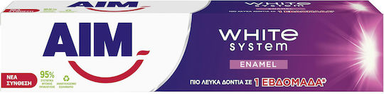AIM White System Enamel Οδοντόκρεμα για Λεύκανση 75ml