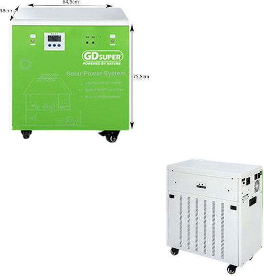 Ηλιακό Σύστημα Ενέργειας 6000w Mppt 60a Μπαταρία Λιθίου 51.2v 200ah 6000w Solar Power System 60a Mppt 51.2v 200ah Lithium Battery