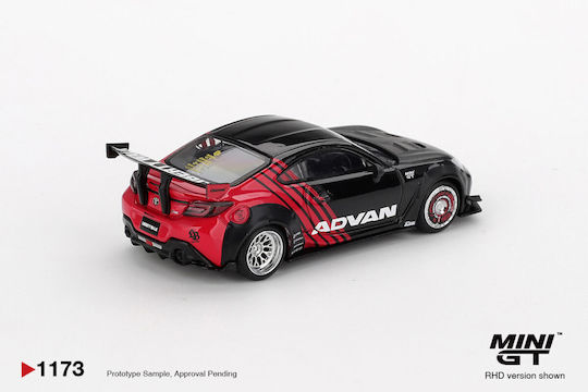 Macheta Mașină Toyota Gr86 Lb Nation Advan Negru 2025 Scara 1:64 Mgt01173-r