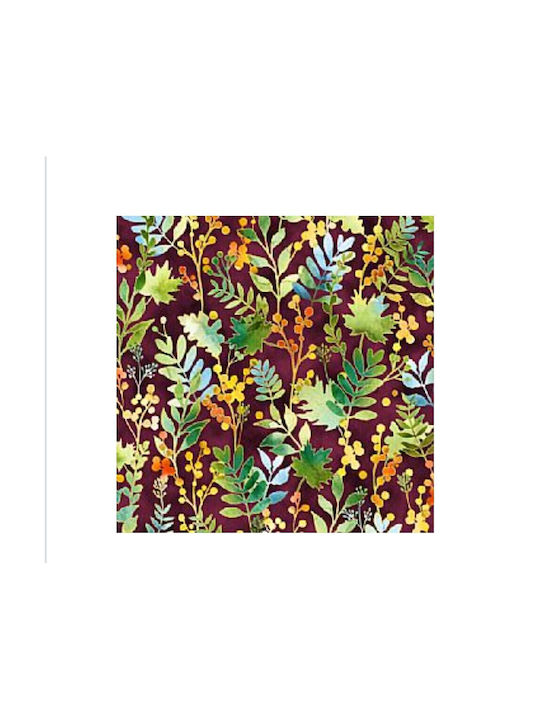 Oxygen Decorative Pillow Case Brown Gold Leaves Brown 45x45cm