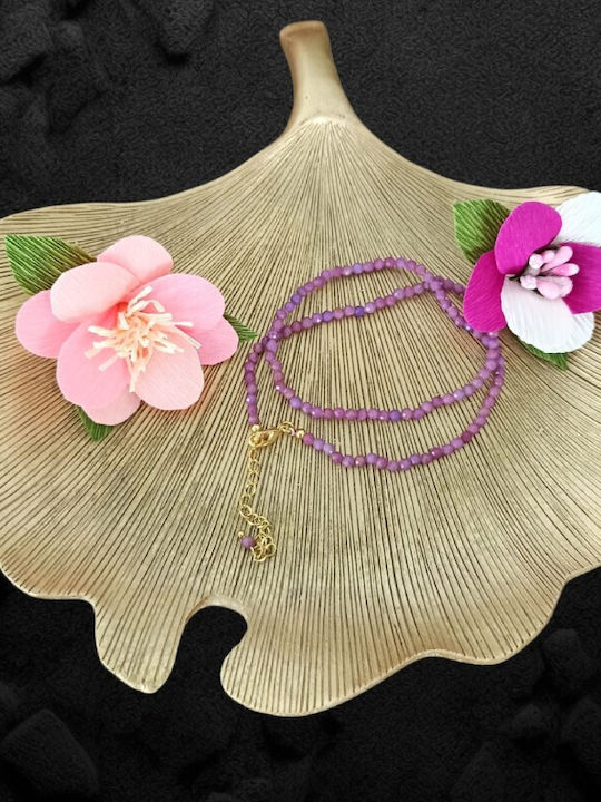 Ezera Choker Placat Cu Aur