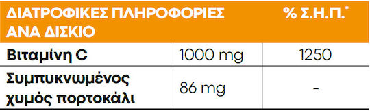 Lanes Vitamin C Eff Vitamin for Immune System Boost, the Skin & Antioxidant Action 1000mg Pineapple Mango 20 eff. tabs
