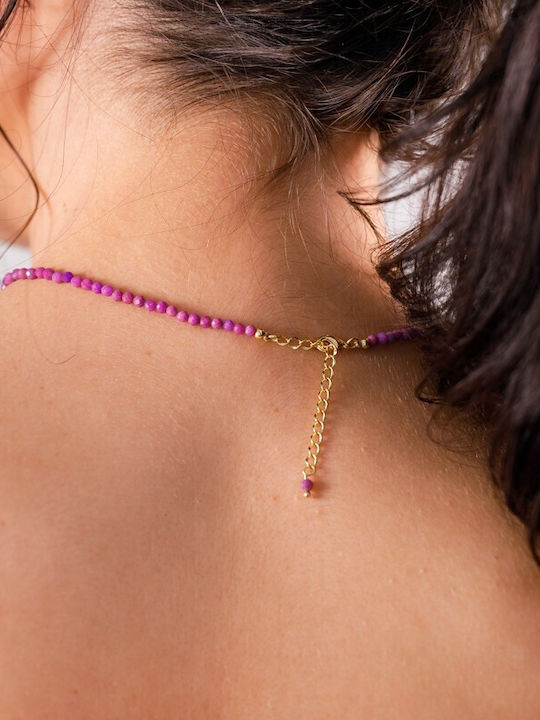 Ezera Choker Placat Cu Aur