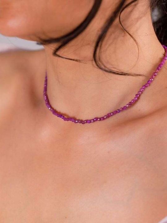 Ezera Choker Placat Cu Aur