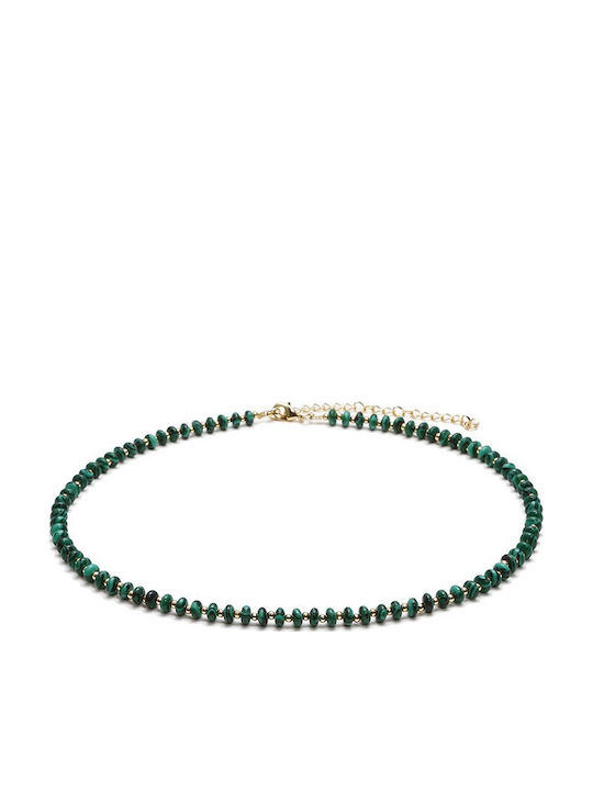 Ezera Choker Placat Cu Aur