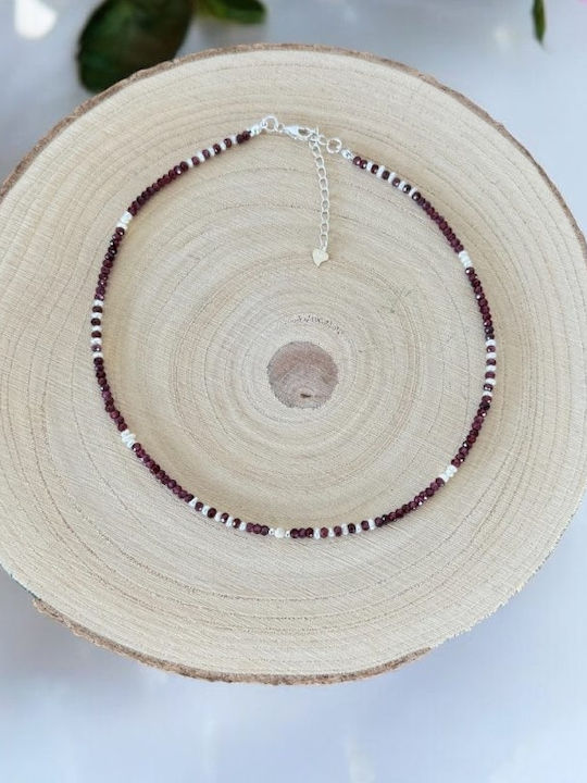 Ezera Choker Semn Zodiacal Capricorn Din Argint Cu Mărgele