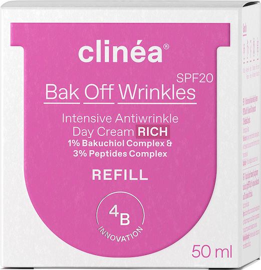 Clinea Bak Off Wrinkles RichRefill Cream Face Day with SPF20 50ml