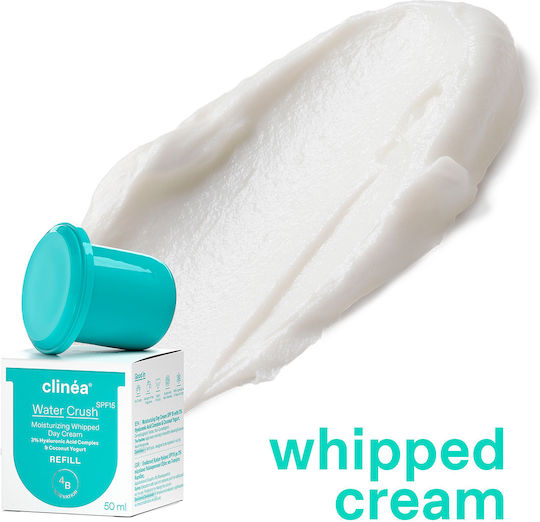 Clinea Water Crush Refill 48h Cream Face Day with SPF15 50ml