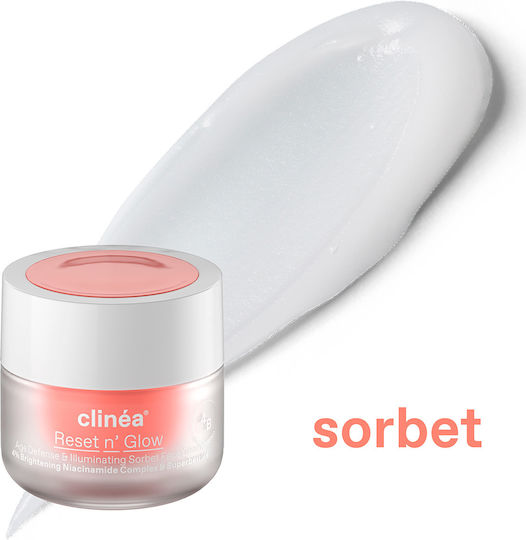 Clinea Reset n' Glow Sorbet Creme Gesicht Tag 50ml