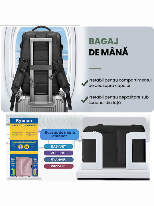 Quasar Expandable Carry-on Αδιάβροχο 36lt Μαύρο
