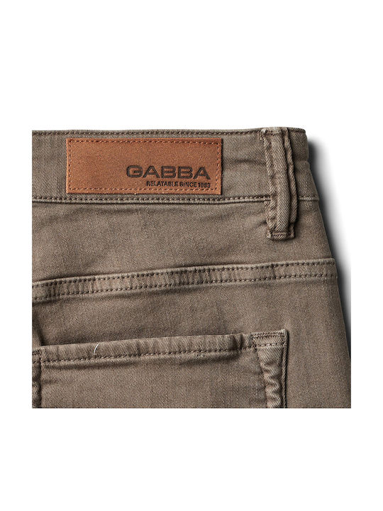 Jones K4636 Men's Jeans Pants with Slim Straight Fit Coffee