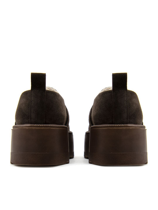 Women's Leather Brown Slip-On Sienna