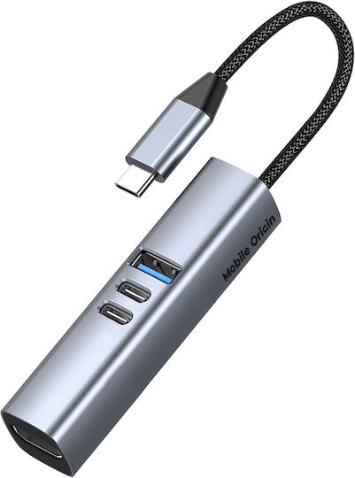 Mobile Origin USB Hub 3 Ports with USB-C / USB-A Connection