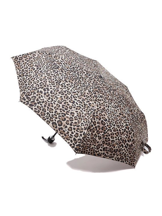 Liu Jo Automatic Compact Brown Umbrella