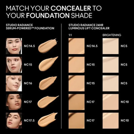 M.A.C Luminous Lift Concealer Liquid Concealer Nc10 1.8ml