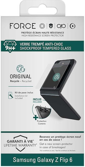 Force Glass Displayschutzfolie Pack 2 Kamera Glas Galaxy Z Flip6 Stoßfest 9h+ Transparent