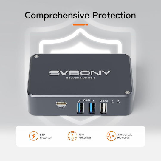 USB хъб 6 Порта USB 3.1 с USB-A