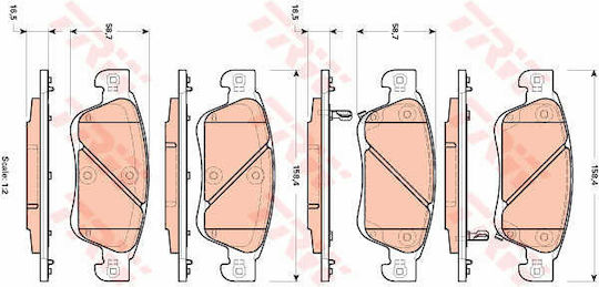 Trw Gdb3503 Brake Pad Set Disc Brake