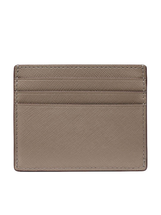 Avril Leather Women's Card Wallet Brown