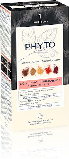 Phyto Phytocolor Hair Dye No Ammonia 1.0 Black 50ml