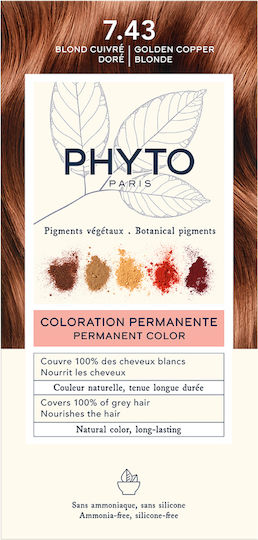 Phyto Phytocolor Haarfärbemittel Ohne Ammoniak 7.43 Hellgold Kakao 50ml