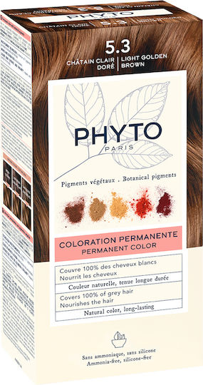 Phyto Phytocolor Hair Dye No Ammonia 5.3 Light Golden Brown 50ml