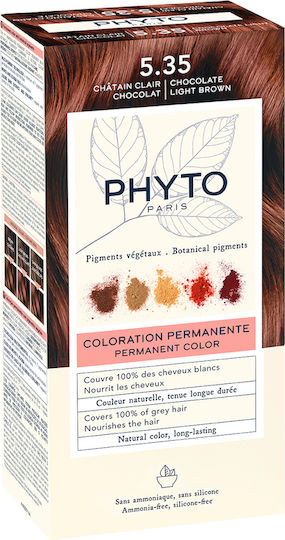Phyto Phytocolor Βαφή Μαλλιών Χωρίς Αμμωνία Νο5.35 Chocolate Light Brown 50ml