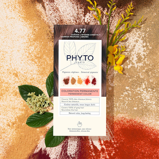 Phyto Phytocolor Haarfärbemittel Kein Ammoniak 4.77 Dunkelbraun Intensiv Μαρόν 50ml