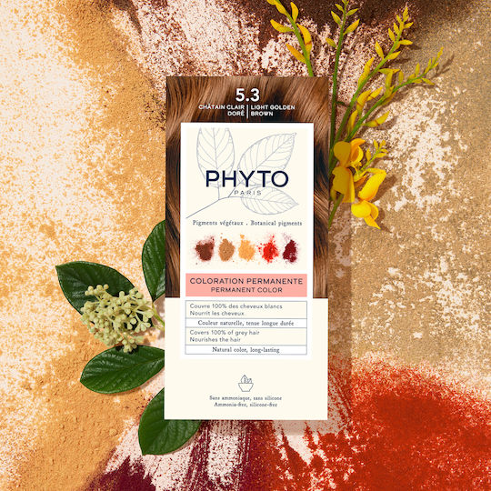 Phyto Phytocolor Hair Dye No Ammonia 5.3 Light Golden Brown 50ml