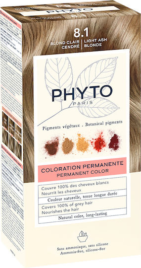 Phyto Phytocolor Hair Dye No Ammonia No8.1 Light Ash Blonde 50ml