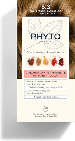 Phyto Phytocolor Hair Dye No Ammonia 6.3 Dark Golden Blonde 50ml