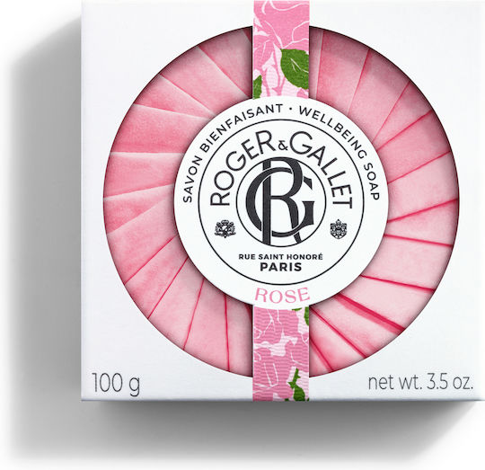 Roger & Gallet Rose Μπάρες Σαπουνιού Wellbeing Soaps 3x100gr 3x300gr