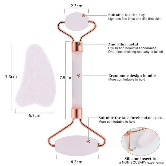Gesicht-Roller Massage Set aus Jade 1 Stück