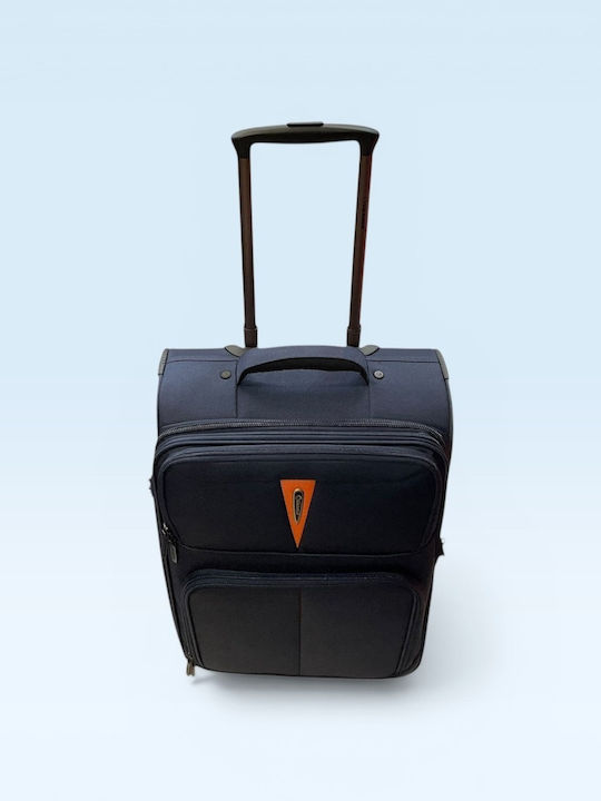 Diplomat Venice Reisekoffer Kabine Stoff Blau mit 2 Räder Höhe 55cm
