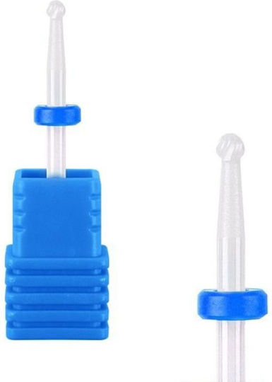 Ceramic Nail Drill Bit with Ball Head Blue